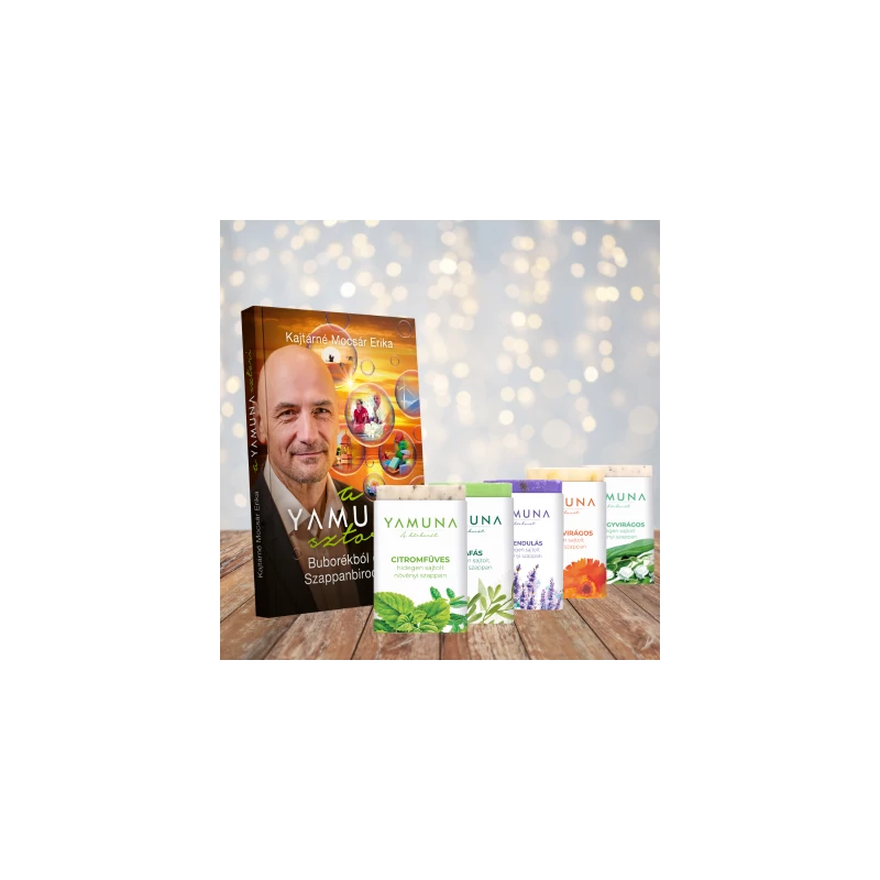 Gyögynövényes szappanválogatás + könyv csomag